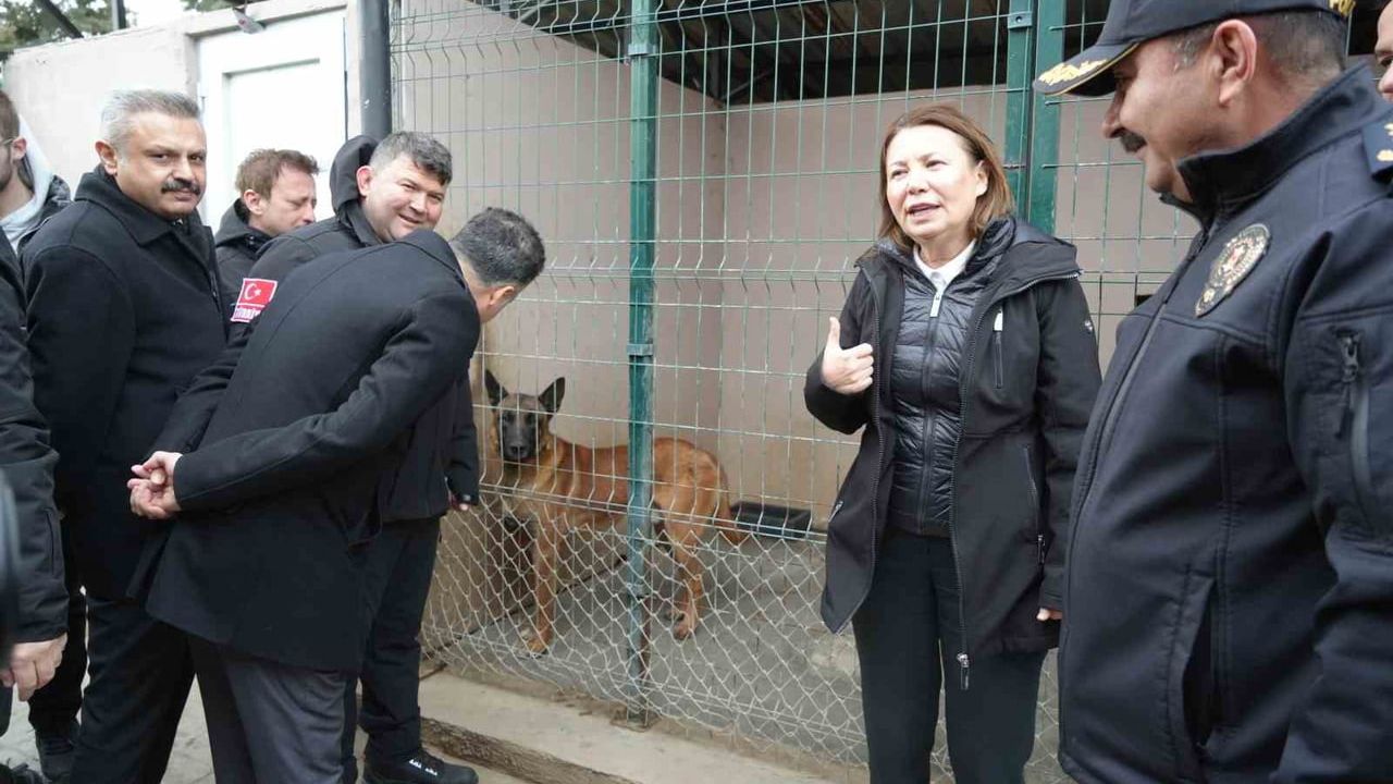 OMÜ'nin yetiştirdiği görev köpeği Pars, Samsun Emniyet Müdürlüğü'ne teslim edildi