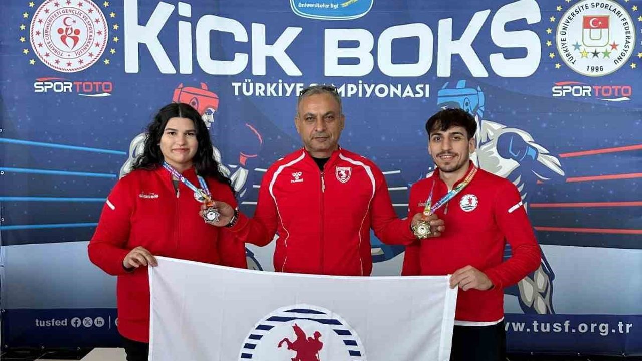 OMÜ, ÜniLig Türkiye Kick Boks Şampiyonası'nda 1 Altın, 1 Bronzla Döndü