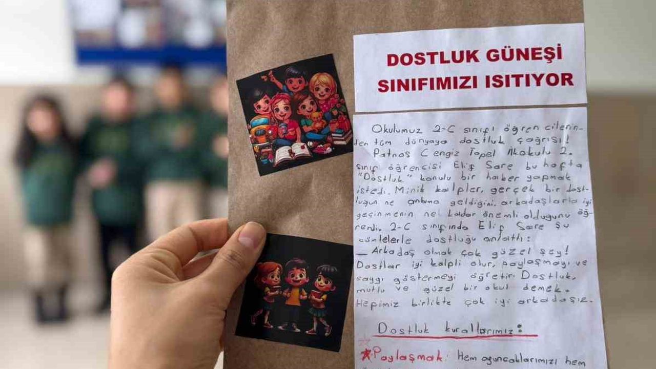 Patnos'ta Cengiz Topel İlkokulu 2-C Sınıfı Öğrencileri Sınıf Gazetesi Hazırladı