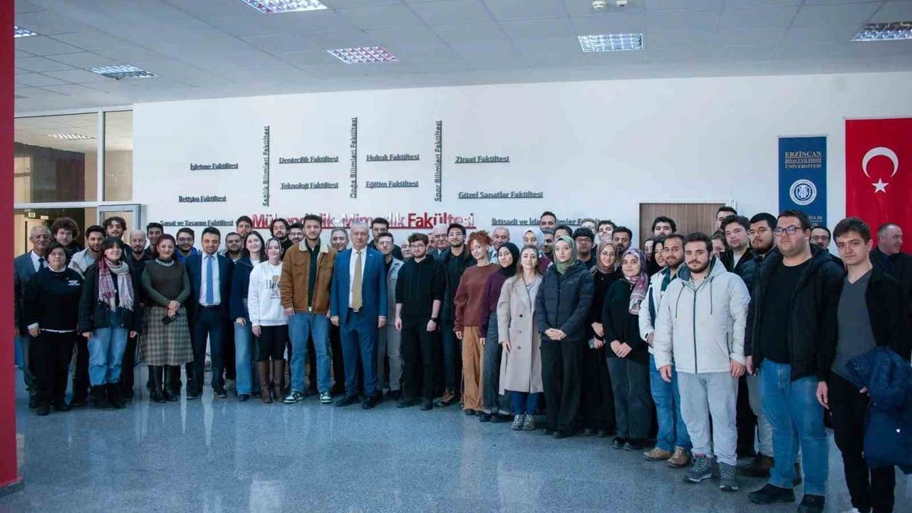 Rektör Prof. Dr. Akın Levent, Mühendislik Mimarlık Fakültesi Öğrencileriyle Buluştu