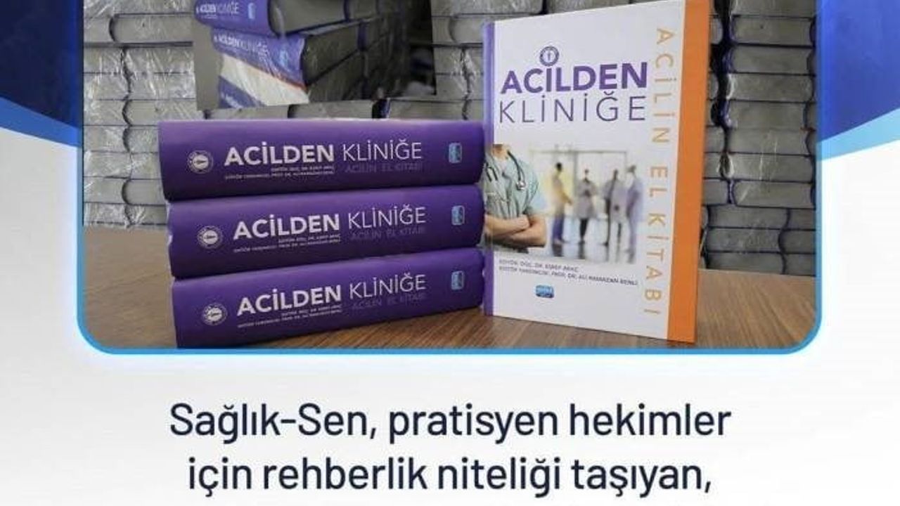Sağlık-Sen'den acil servislere akademik destek: 'Acilden Kliniğe - Acilin El Kitabı' Cizre Devlet Hastanesi'nde