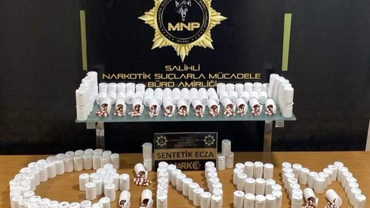 Salihli’de operasyon: 11 bin uyuşturucu hap ele geçirildi, 1 kişi tutuklandı