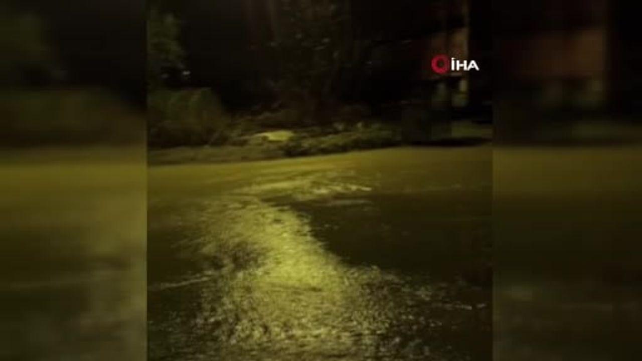 Samandağ Kuşalanı'nda yol çukuru 6 aracın jant ve lastiklerine zarar verdi