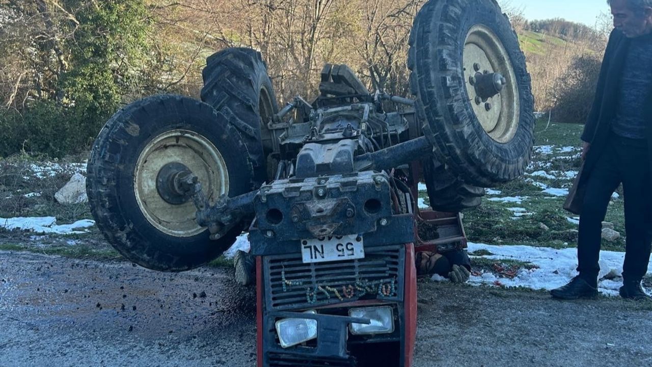 Samsun Alaçam'da traktör devrildi: 1 kişi hayatını kaybetti