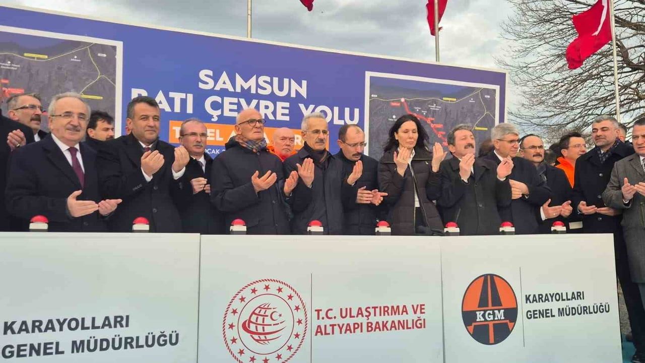 Samsun Batı Çevre Yolu'nun temeli atıldı — 16,3 km, 6 şerit, yıllık 2,157 milyar TL tasarruf