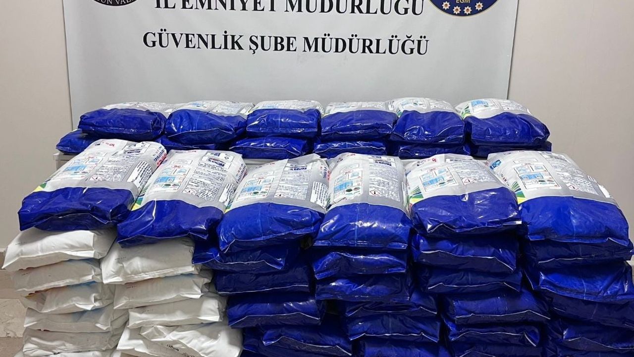 Samsun’un Atakum ilçesinde 1 ton 110 kilogram sahte toz deterjan ele geçirildi