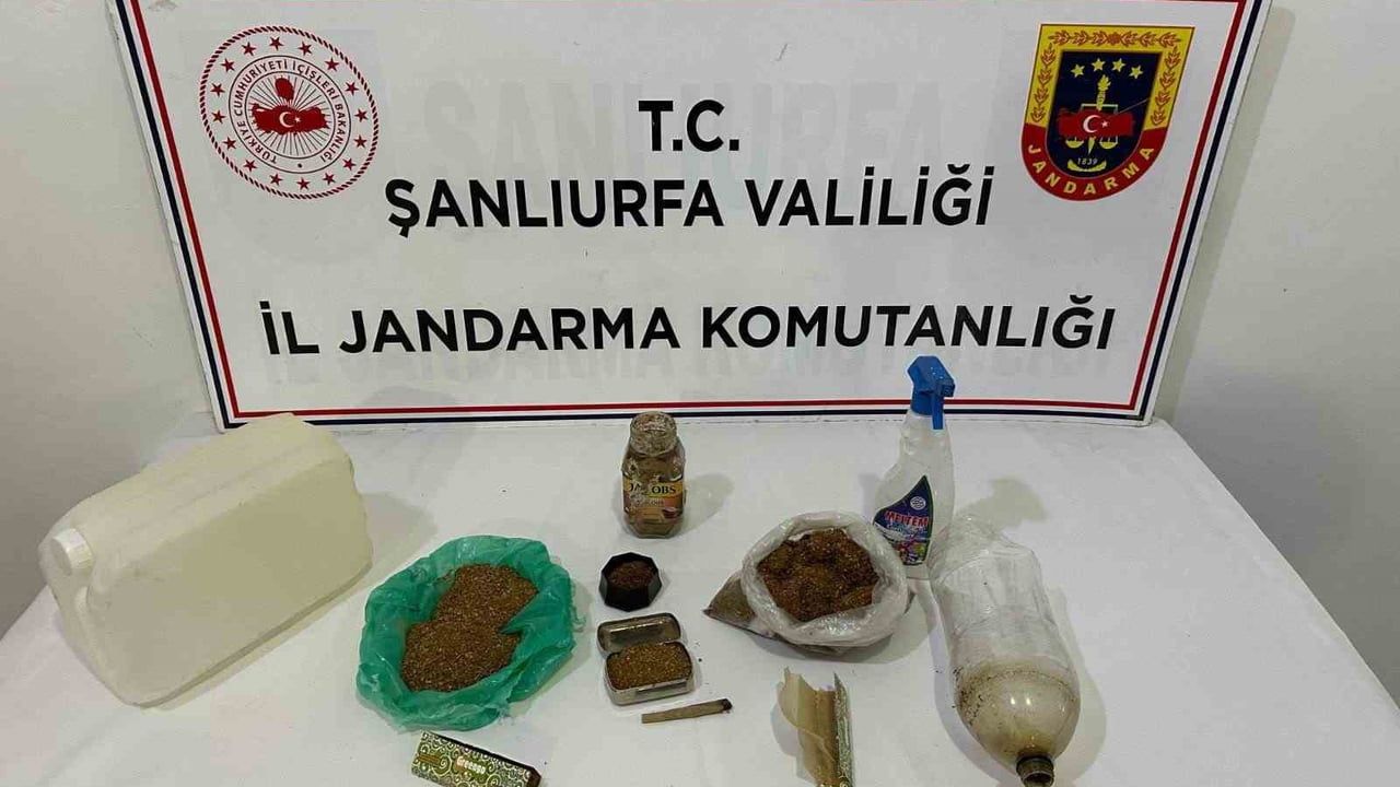 Şanlıurfa'da jandarma operasyonunda uyuşturucu ele geçirildi, 9 gözaltı