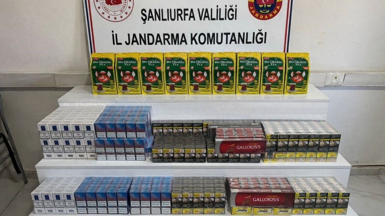Şanlıurfa Viranşehir’de Jandarma Operasyonu: 9 bin 170 Paket Gümrük Kaçağı Sigara Ele Geçirildi
