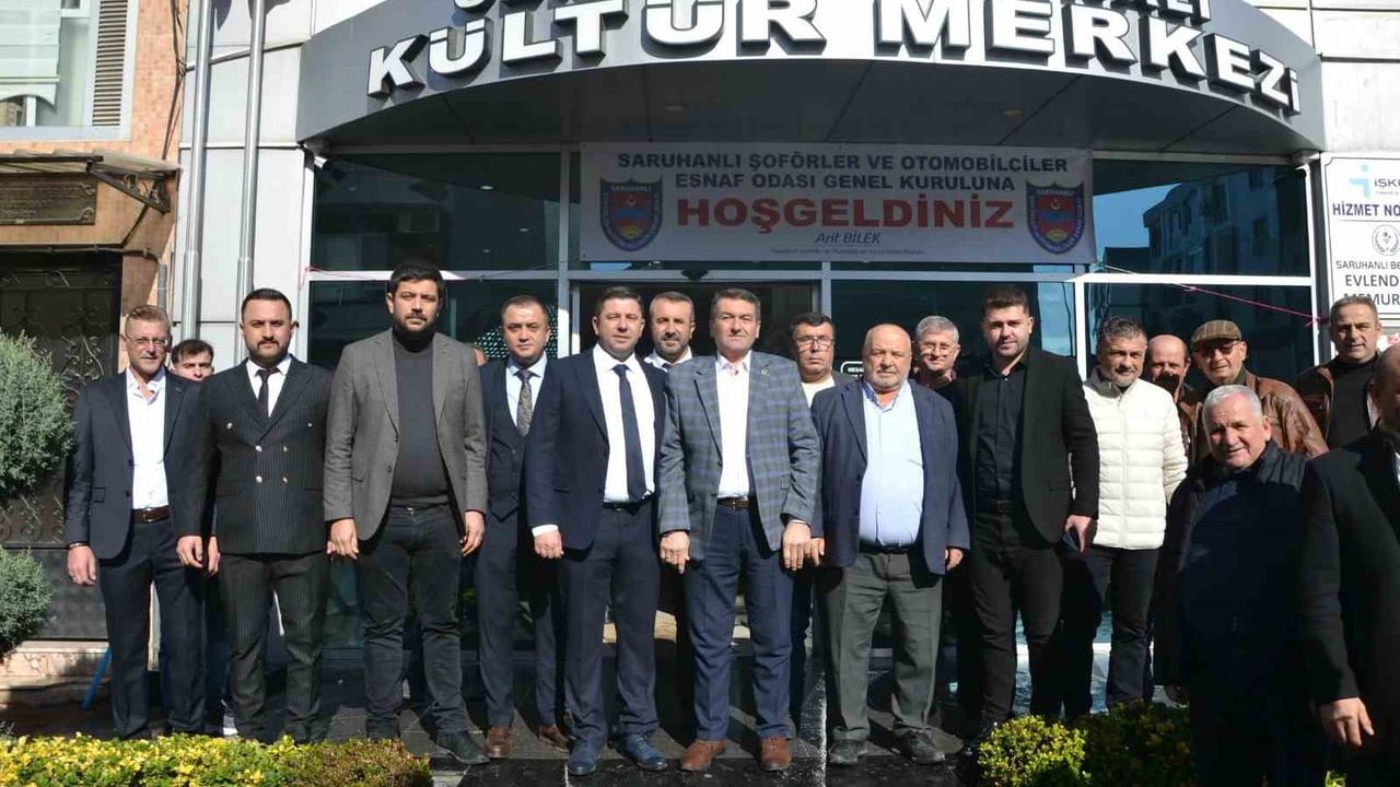 Saruhanlı Şoförler ve Otomobilciler Odası’nda Arif Bilek üçüncü kez başkan seçildi