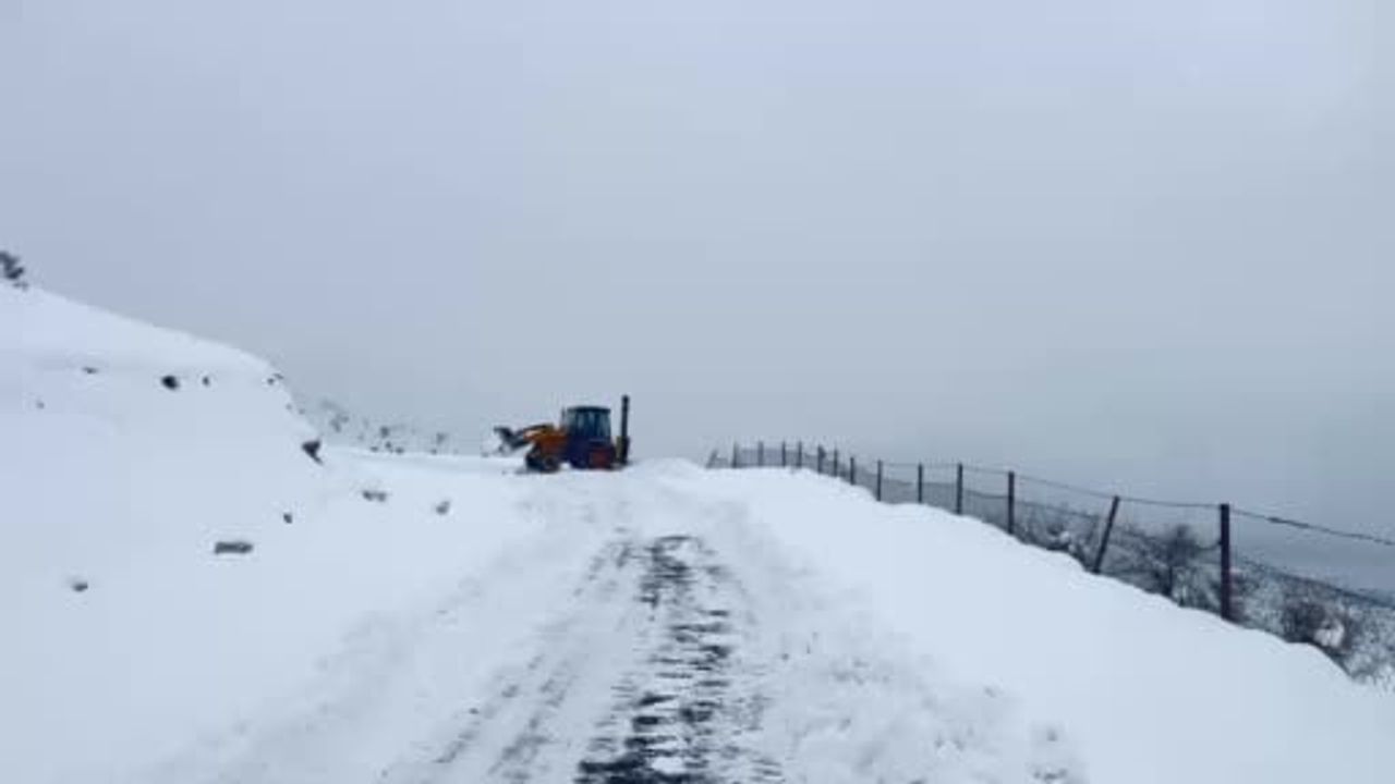 Siirt'te 14 köy yolu karla mücadeleyle ulaşıma açıldı