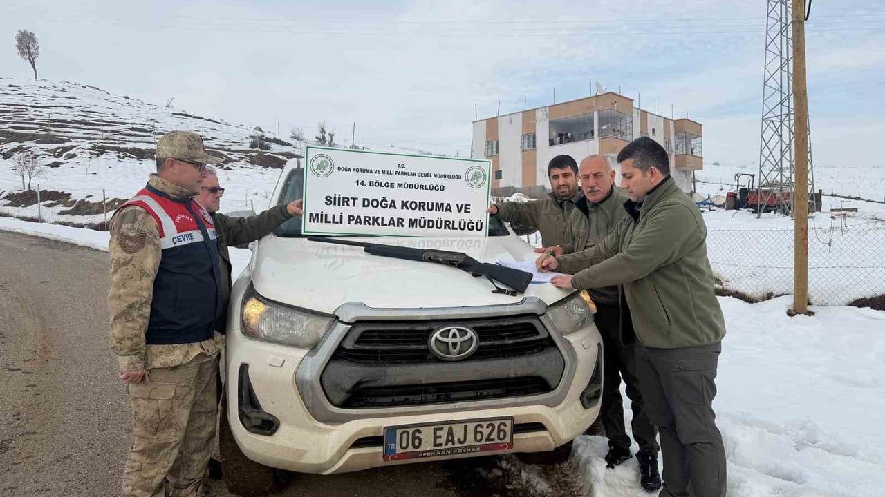 Siirt’te kaçak avcılığa 19 bin 303 TL idari para cezası