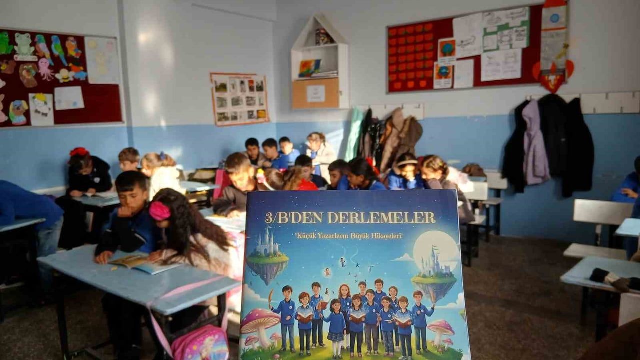 Silvan'da 3. sınıf öğrencileri yazdıkları hikayeleri kitaplaştırdı