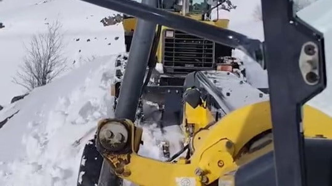 Sincik'te yoğun kar sonrası kapalı köy yolu kalmadı