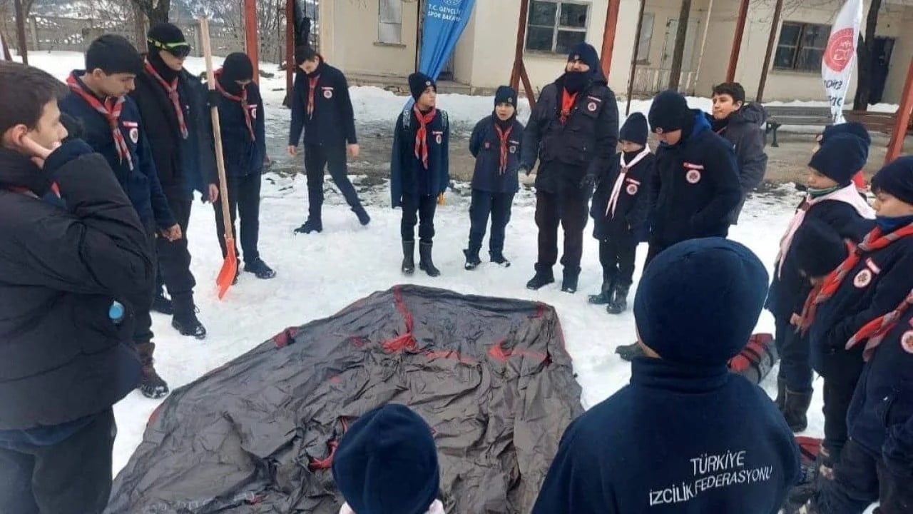 Sinop'ta Diyanet İzcilik Spor Kulübü 19-25 Ocak 2026 Kış Kampını Tamamladı