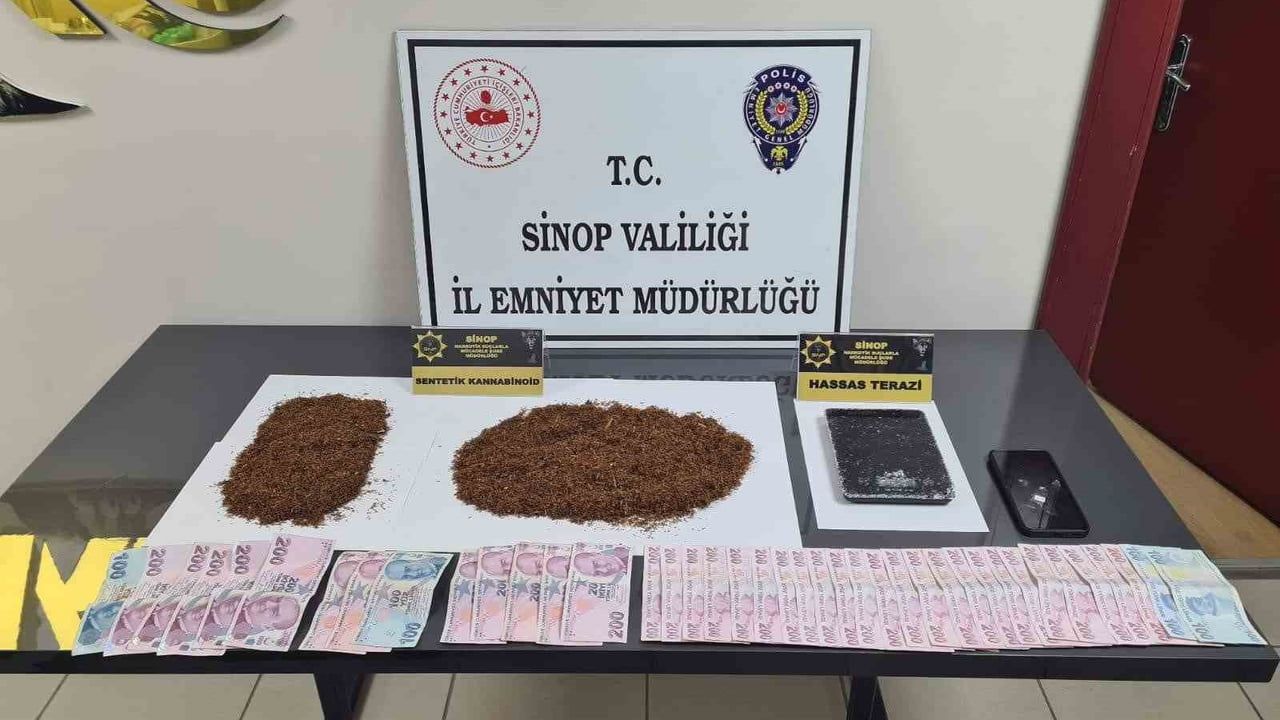 Sinop’ta narkotik operasyonu: 141.88 gram bonzai ve 1 tutuklama