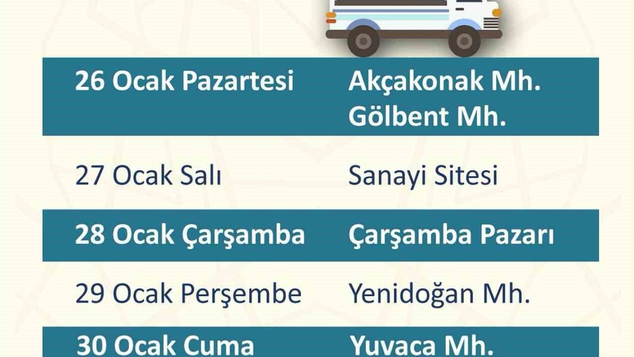 Söke'de mobil tahsilat aracı yeniden mahallelere hizmet verecek