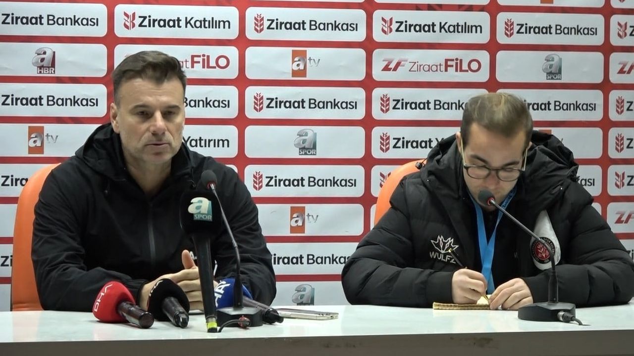 Stanojevic: Türkiye Kupası'nda Alanyaspor ile 2-2 berabere kalmak hak edilmiş bir sonuç
