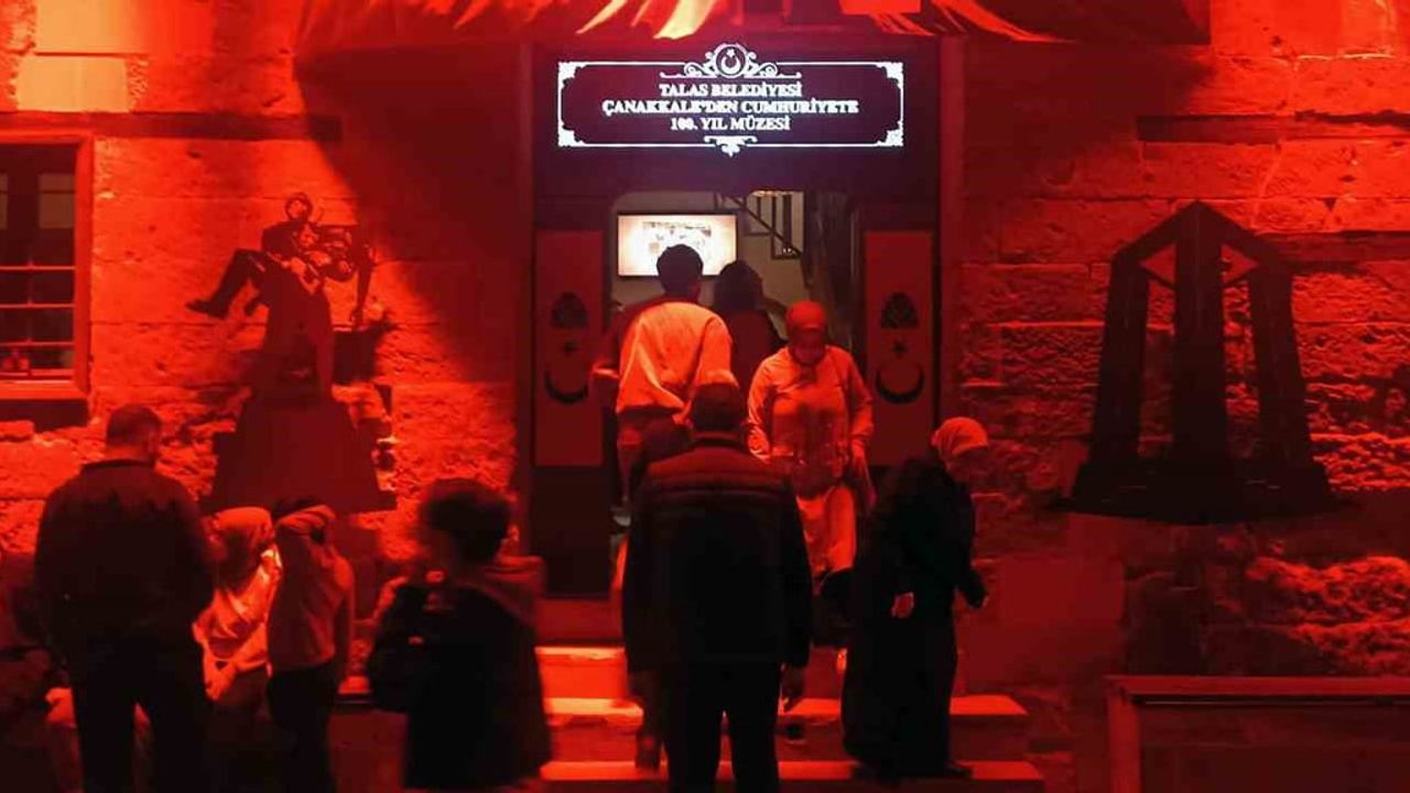 Talas’ın 'Çanakkale’den Cumhuriyet’e 100. Yıl Müzesi' ikinci yaşını tamamladı