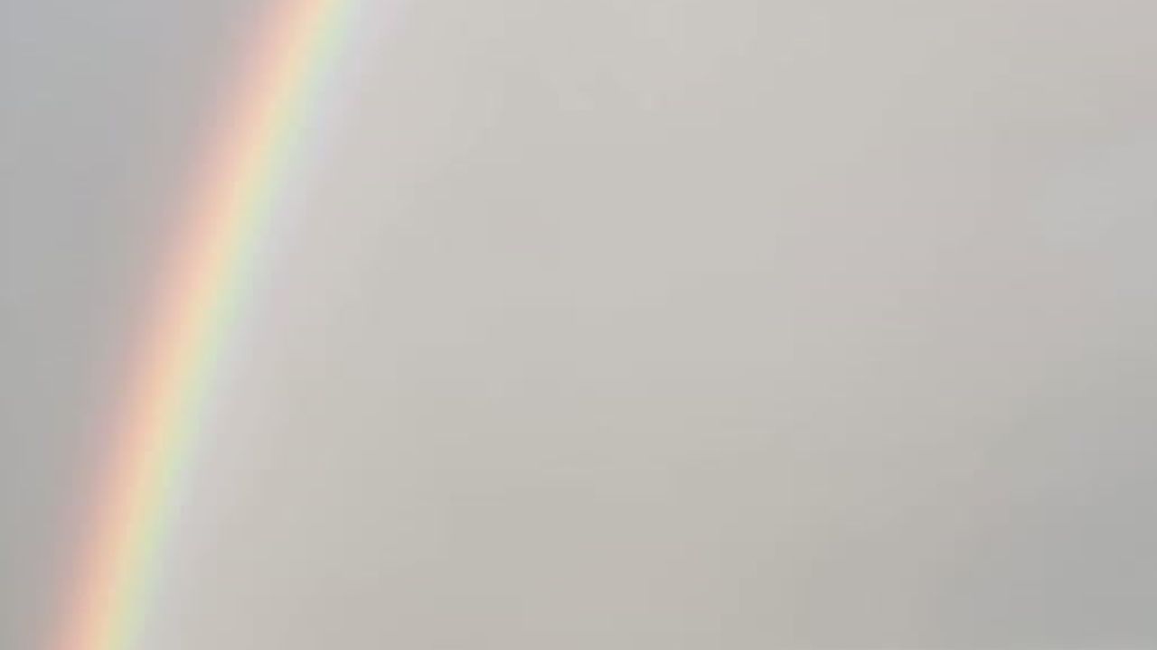 Tekirdağ Hayrabolu'da yağmur sonrası gökkuşağı görüntüsü