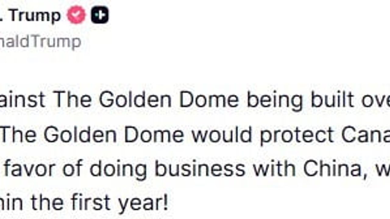 Trump’ın Kanada’ya Tepkisi: Grönland’da 'Altın Kubbe' Tartışması ve Çin İlişkileri