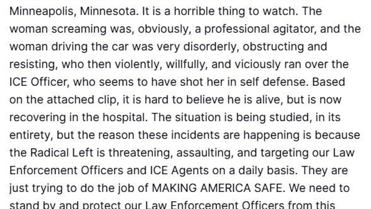 Trump, Minnesota'da ICE ajanlarının bir kadını vurmasıyla ilgili açıklama yaptı