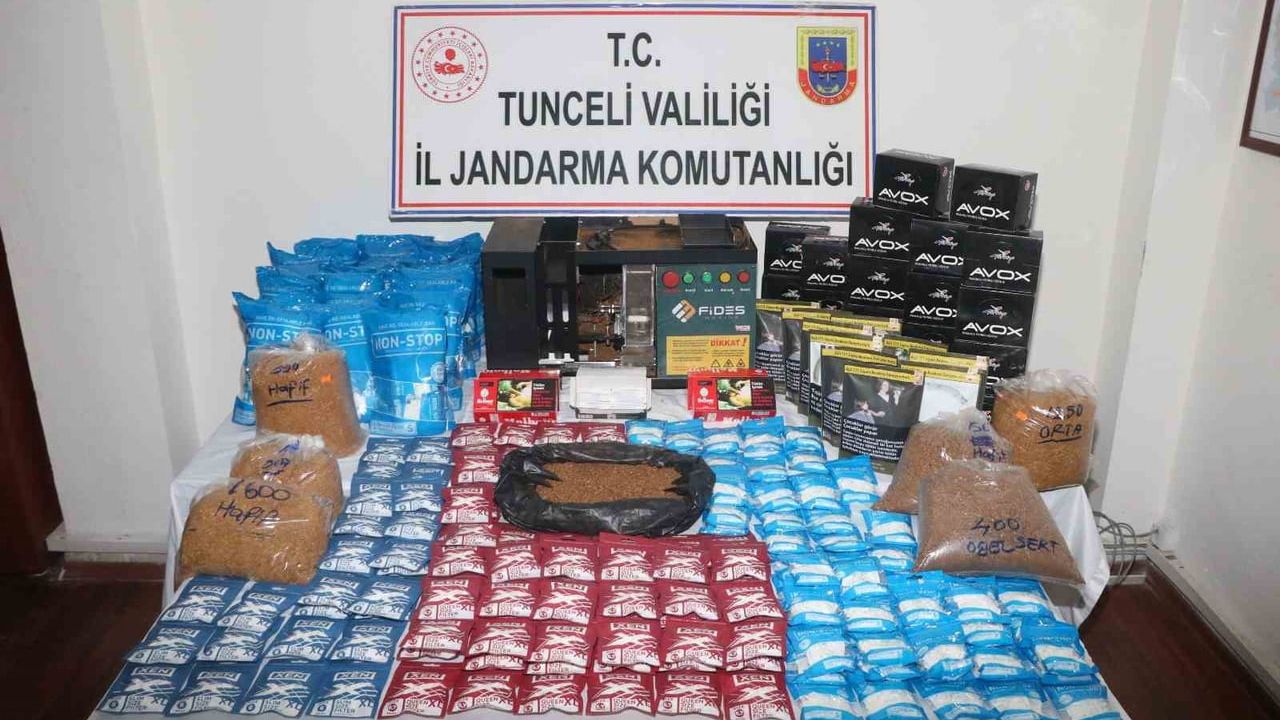 Tunceli'de Jandarmadan Kaçak Alkol ve Tütün Operasyonu: 2 Şüpheliye Adli İşlem