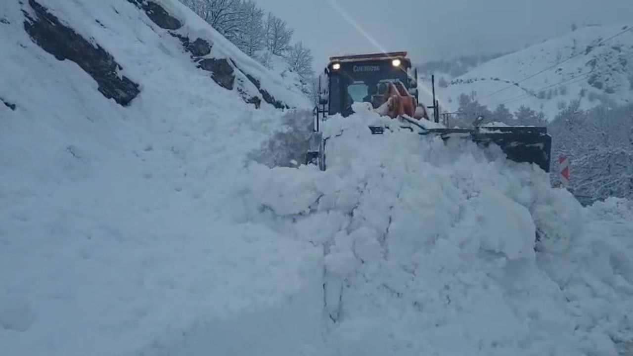 Tunceli-Ovacık yolunda çığ: Ulaşım kısa sürede yeniden sağlandı
