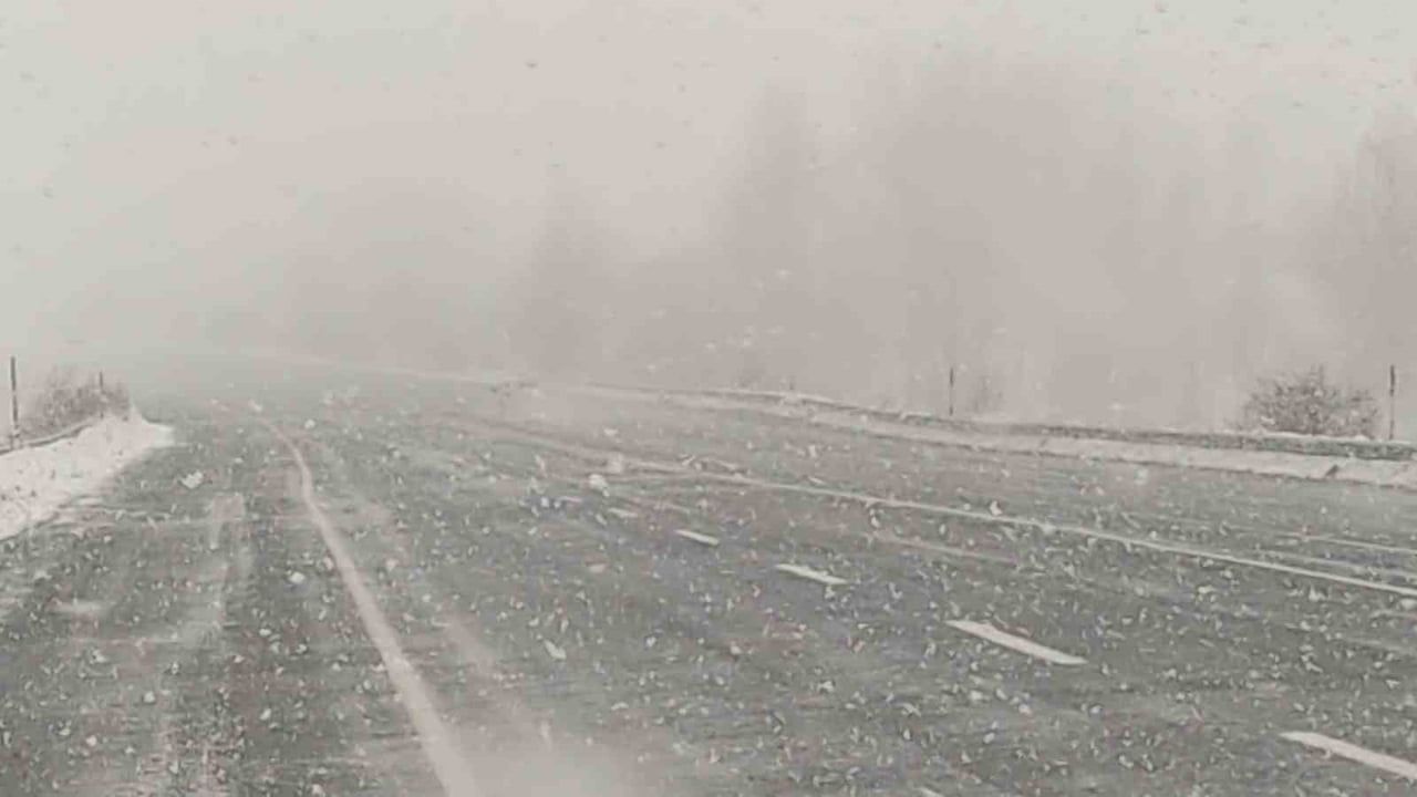 Van-Bitlis Karayolunda Kar Yağışı Trafiği Olumsuz Etkiliyor