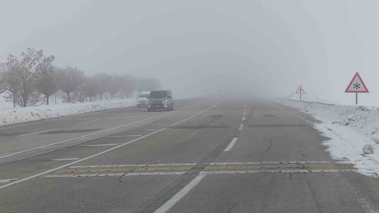 Van'da yoğun sis ulaşımı olumsuz etkiledi: Görüş mesafesi 30 metreye kadar düştü