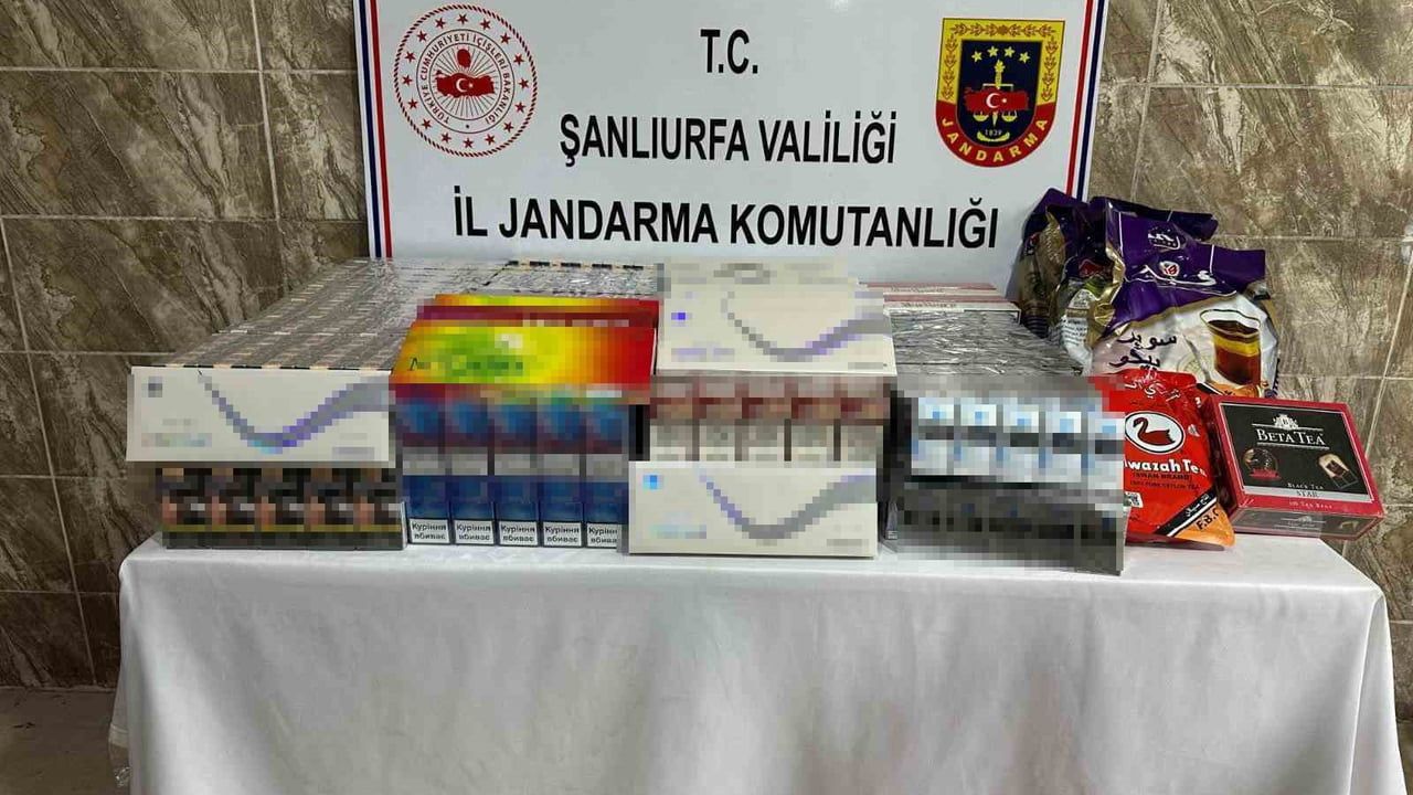 Viranşehir'de 9 bin 440 paket gümrük kaçağı sigara ele geçirildi