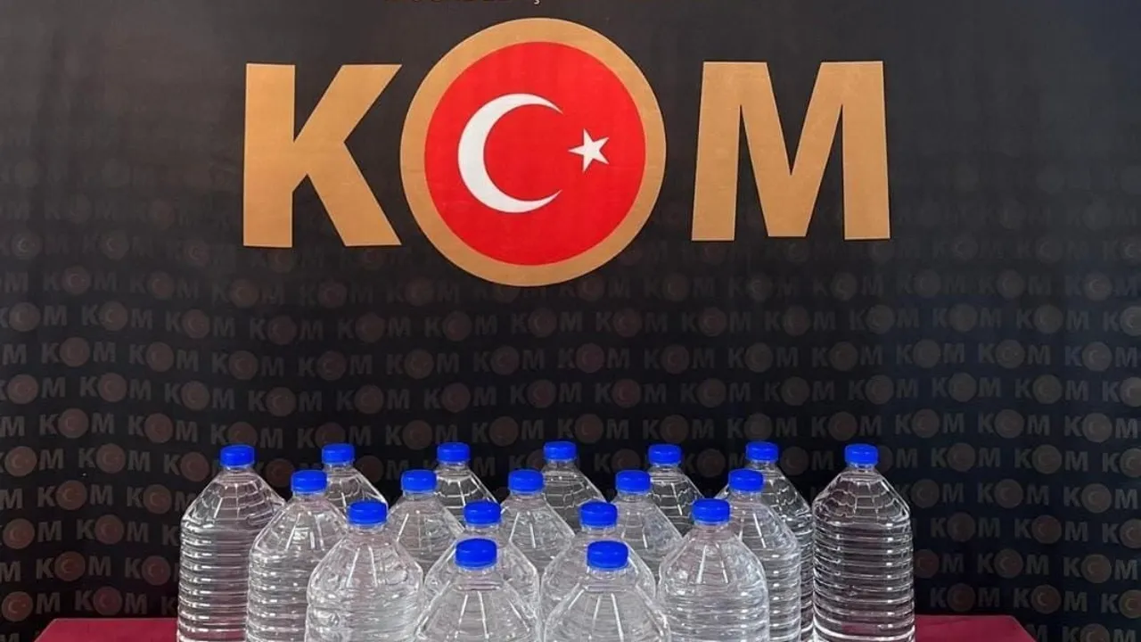 Yozgat'ın Yerköy ilçesinde 100 litre kaçak alkol ele geçirildi