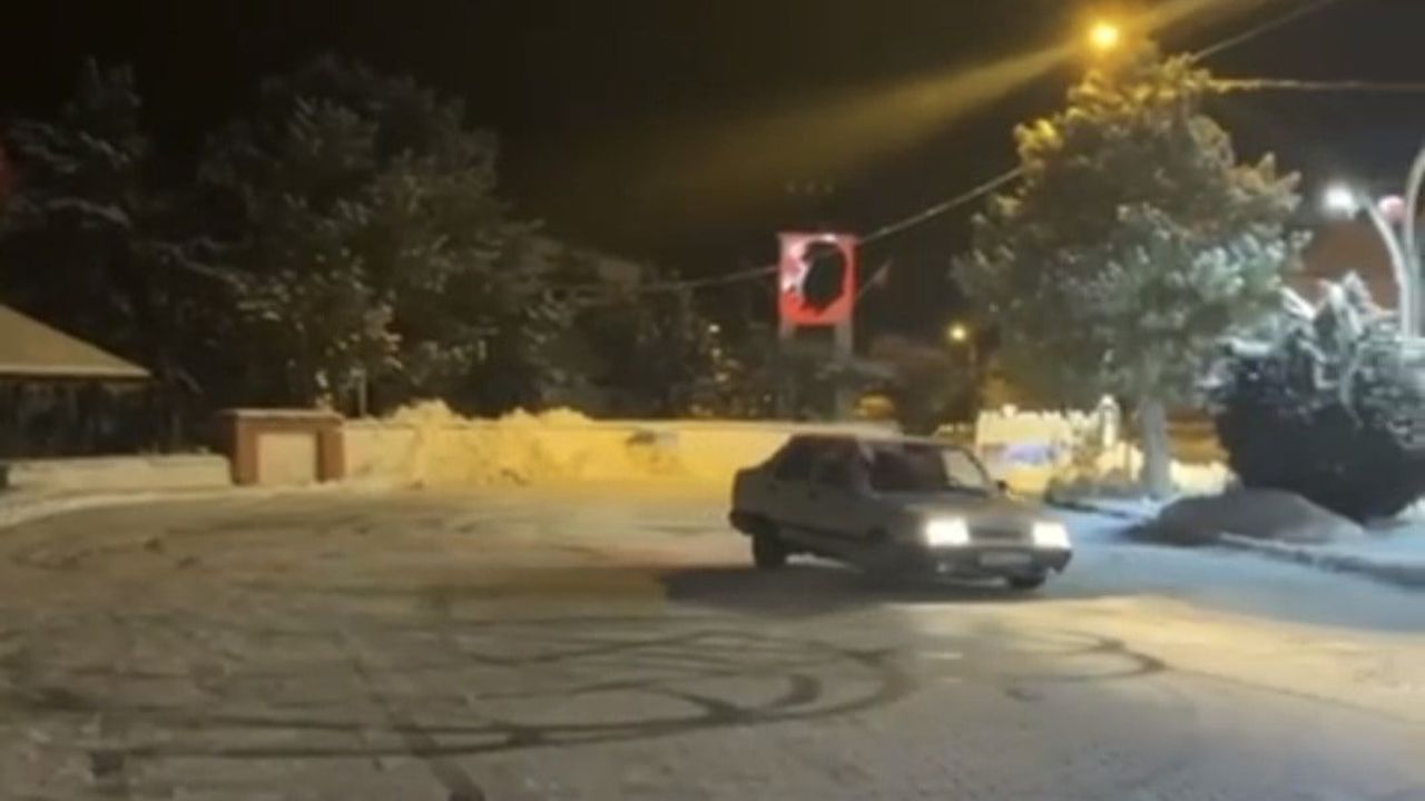 Yozgat'ta drift yapan sürücüye 58 bin 217 lira ceza