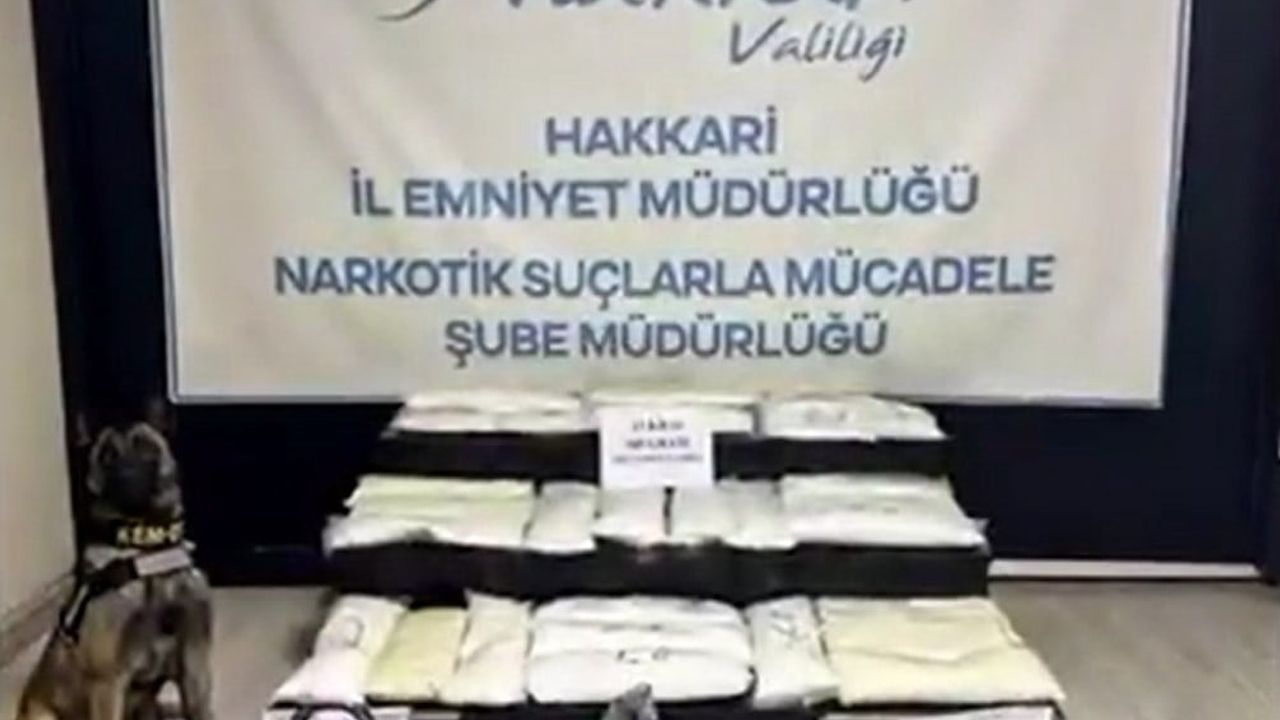 Yüksekova'da 63 kilo 300 gram metamfetamin ele geçirildi