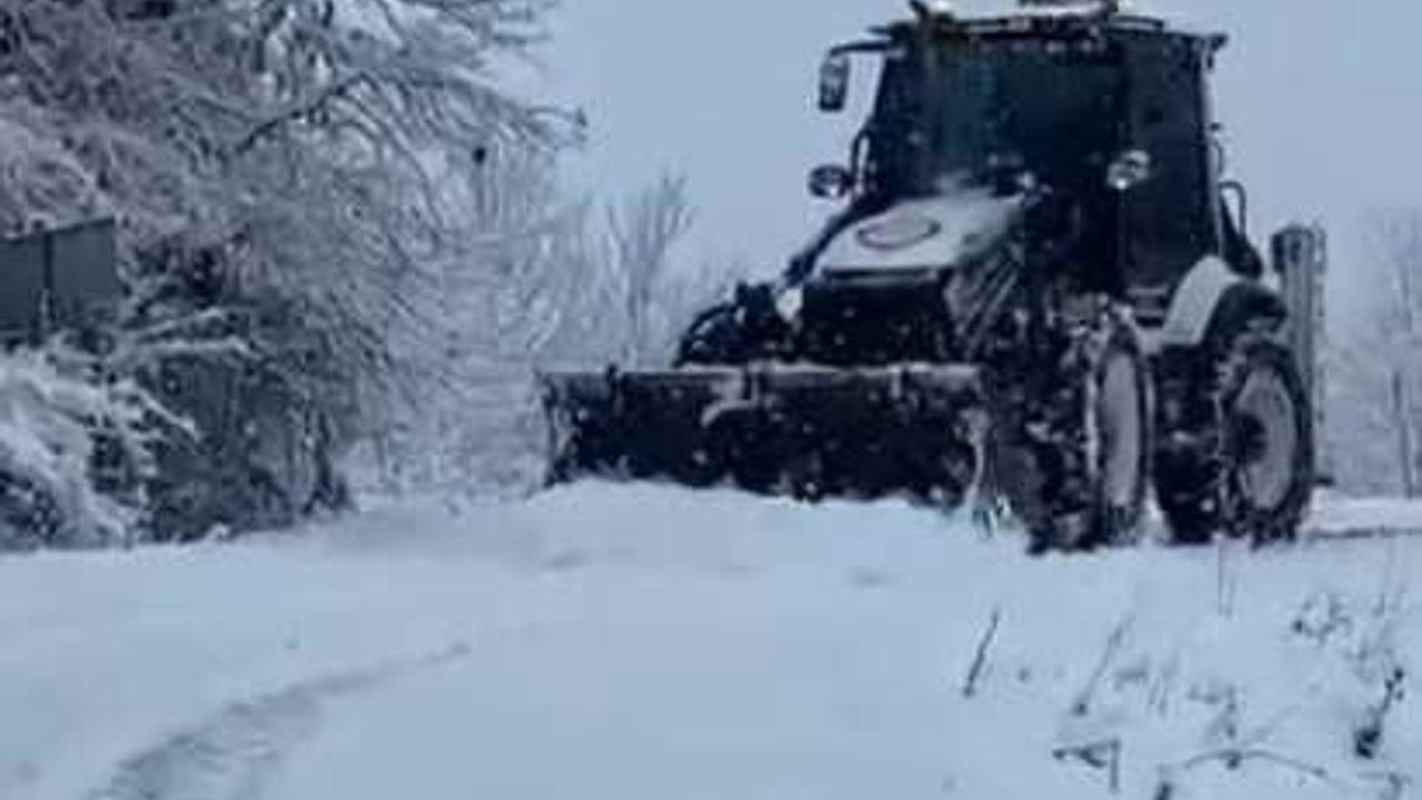 Zonguldak'ta kar yağışı 82 köy yolunu ulaşıma kapattı