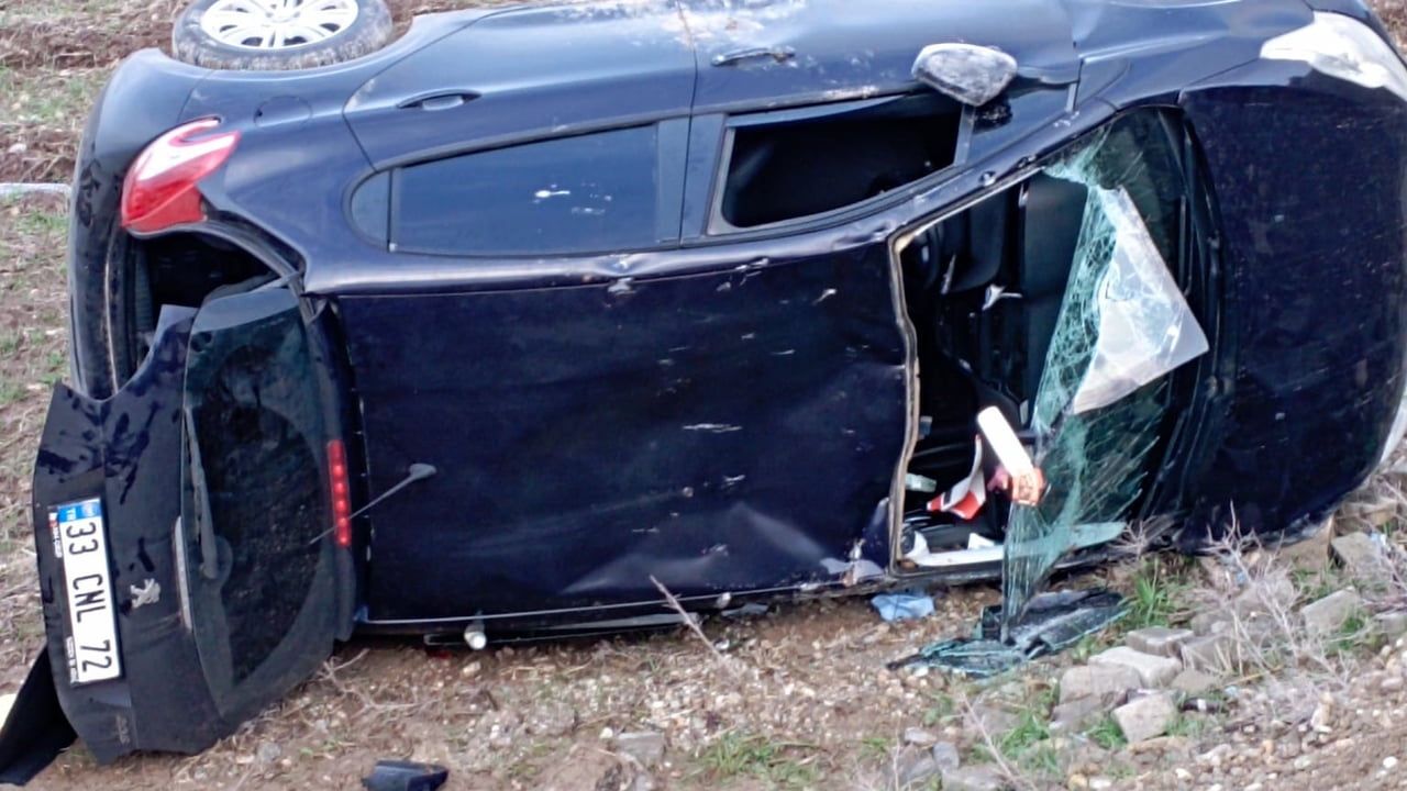 Batman'da Cigelo mevkiinde otomobil şarampole yuvarlandı: 1 kişi yaralandı