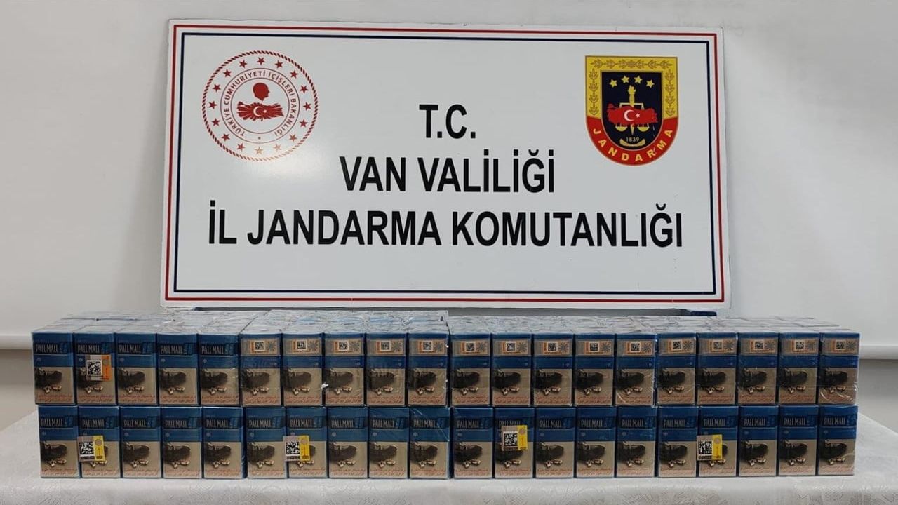Çaldıran'da 720 paket gümrük kaçağı sigara ele geçirildi
