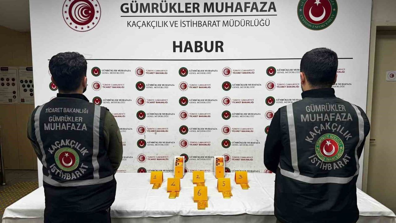 Habur Gümrük Kapısı’nda ayakkabı içinde 41 kilogram altın ele geçirildi