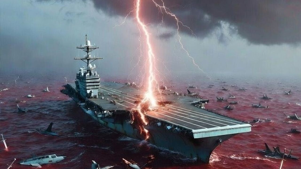 İran Devrim Muhafızları, USS Abraham Lincoln'ü hedef alan görsel paylaştı