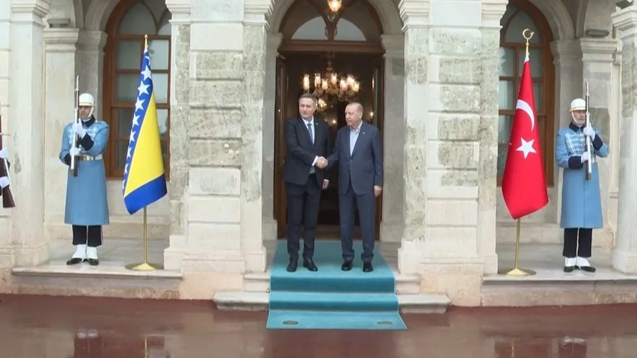 Cumhurbaşkanı Erdoğan, Bosna Hersek Devlet Başkanlığı Konseyi Başkanı Denis Becirovic’i Dolmabahçe'de kabul etti