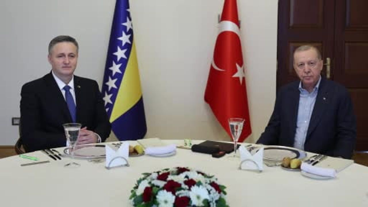 Cumhurbaşkanı Erdoğan, Bosna Hersek Devlet Başkanlığı Konseyi Başkanı Deniş Becirovic ile görüştü