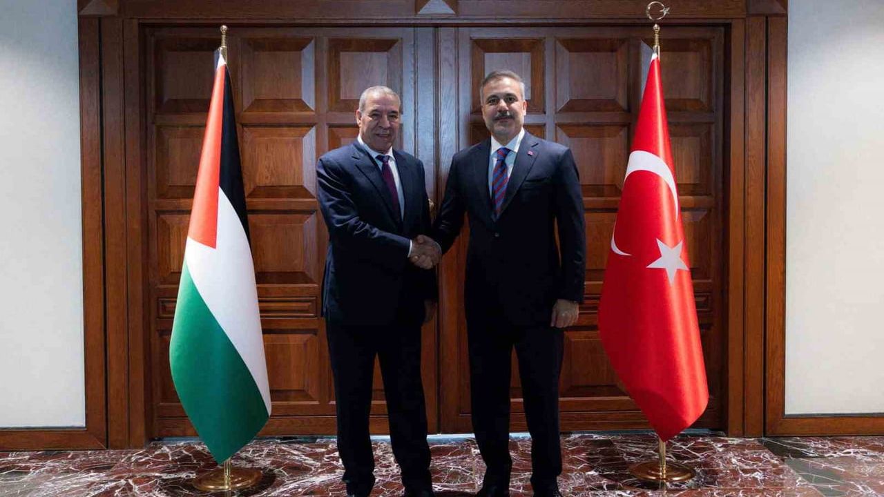Dışişleri Bakanı Hakan Fidan, Filistin Devlet Başkan Yardımcısı Hüseyin Şeyh ile Ankara'da Görüştü