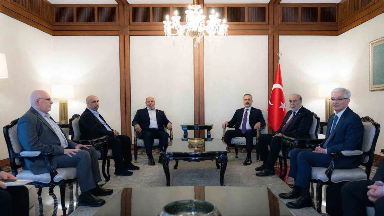 Dışişleri Bakanı Hakan Fidan, Halil Hayye liderliğindeki Hamas heyetiyle Ankara'da görüştü