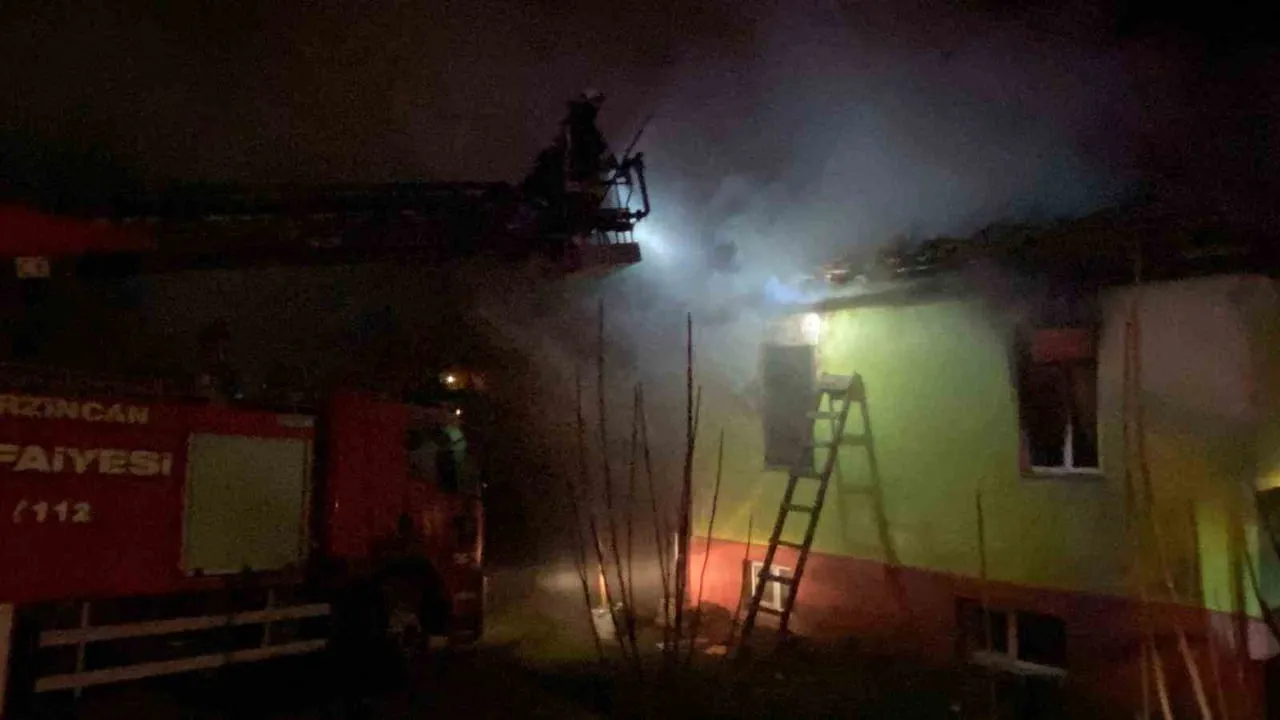 Erzincan'da ev yangını kontrol altına alındı