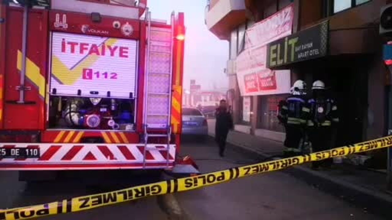 Erzurum’da halı mağazasında yangın: Polis kundaklama şüphesiyle bir kişiyi gözaltına aldı