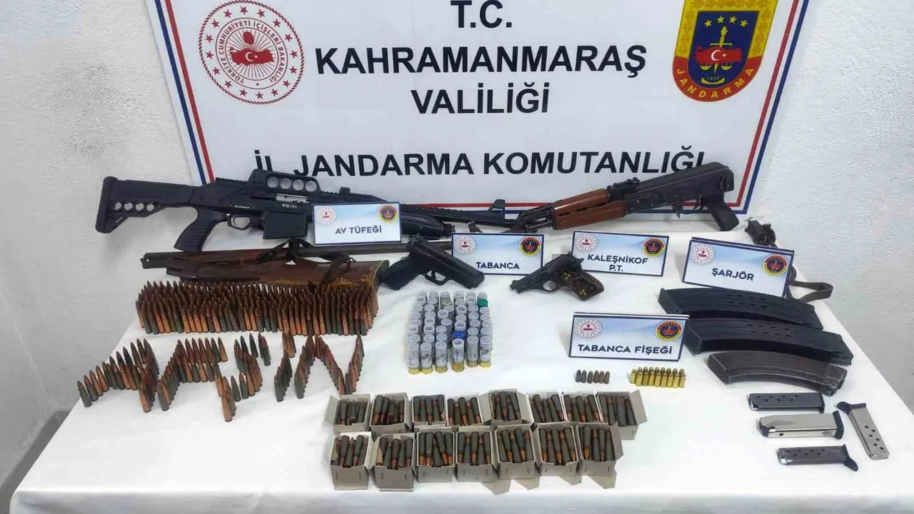 Kahramanmaraş Afşin'de silah kaçakçılığı operasyonunda 1 tutuklama