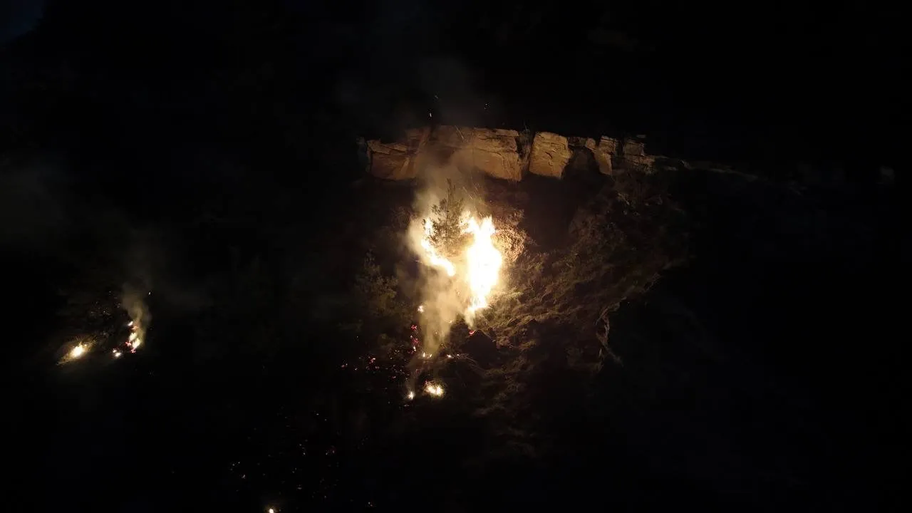 Karabük'te Aşağı Kızılcaören'de ormanlık alanda örtü yangını hızlı müdahaleyle söndürüldü