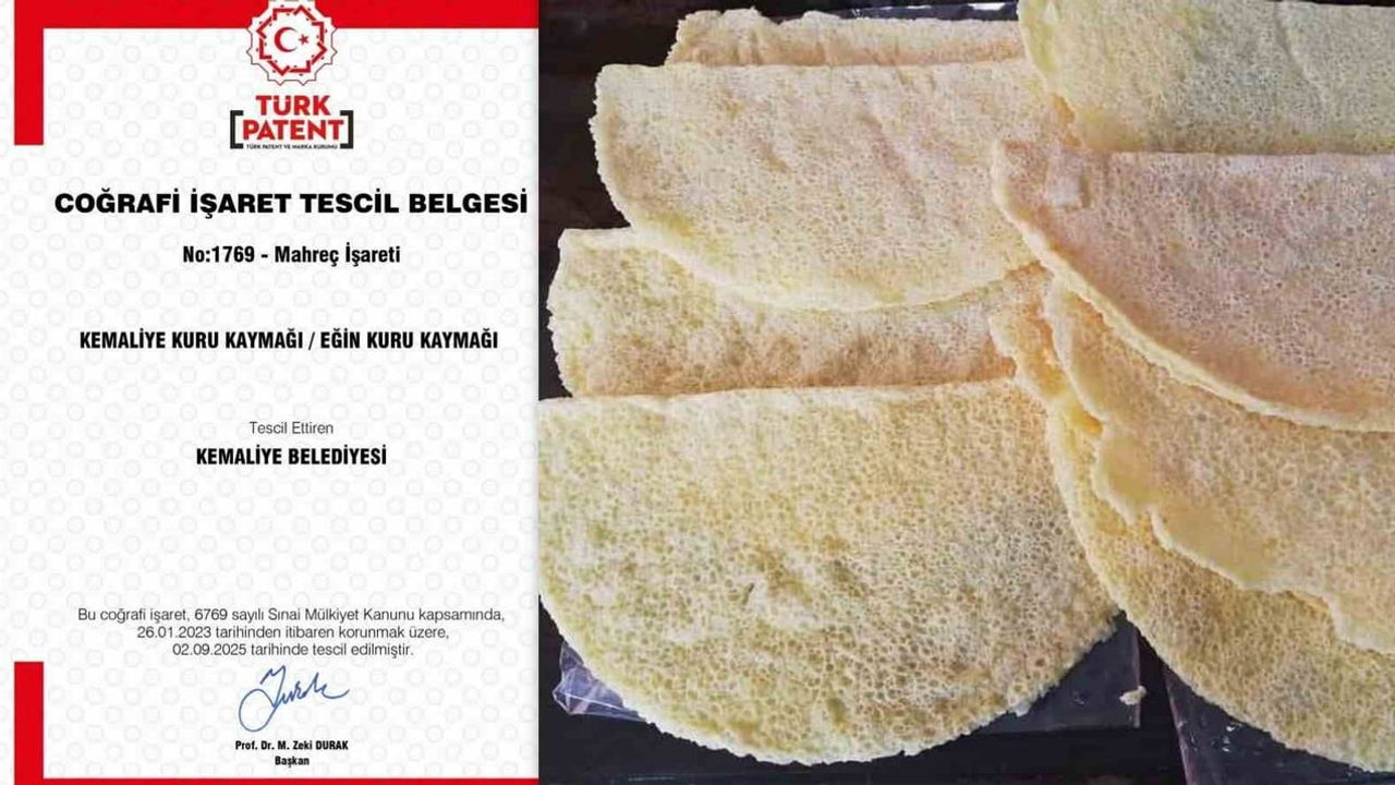 Kemaliye Kapı Tokmağı ve Kuru Kaymağı coğrafi işaretle tescillendi