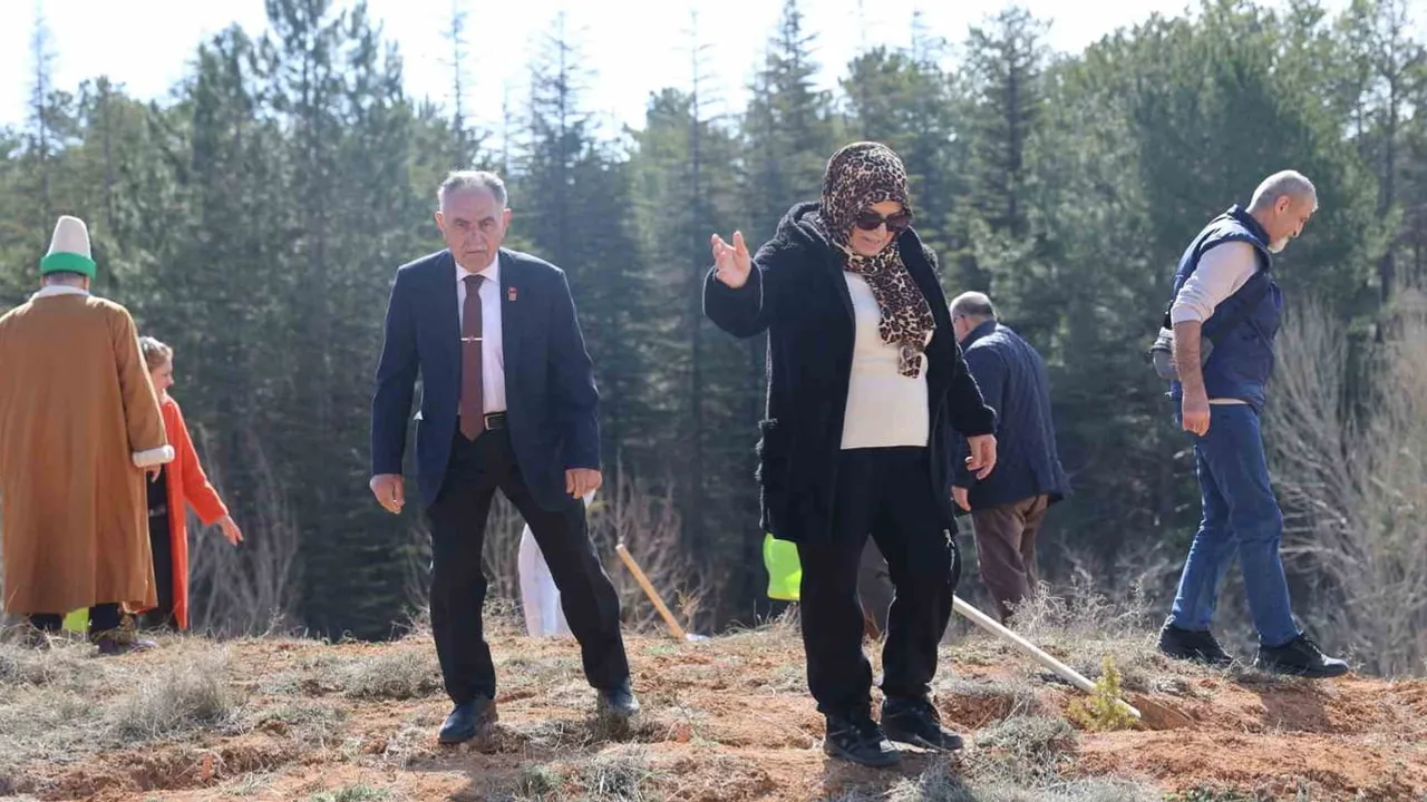 Kırşehir'de 438 fidan Çanakkale şehitleri anısına Aşıkpaşa Tabiat Parkı'nda toprağa verildi