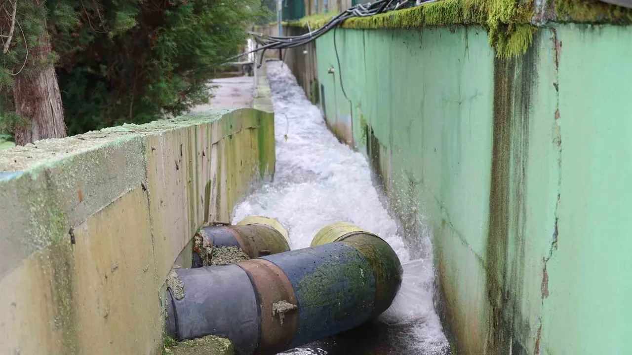 Kocaeli, Yuvacık Barajı'ndaki fazla suyu Sapanca Gölü'ne aktarıyor