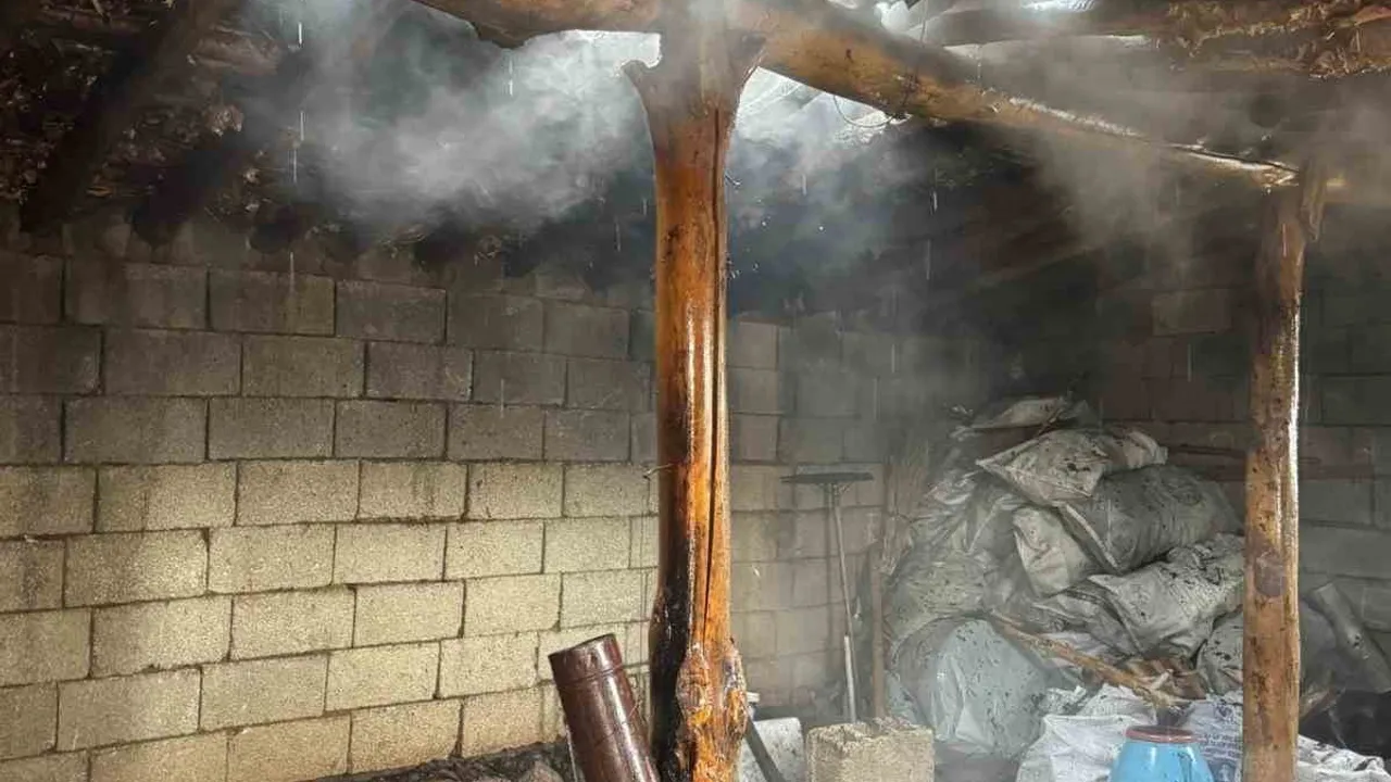 Muradiye'de tandır evi yangını: İtfaiye yarım saatlik müdahale ile söndürdü